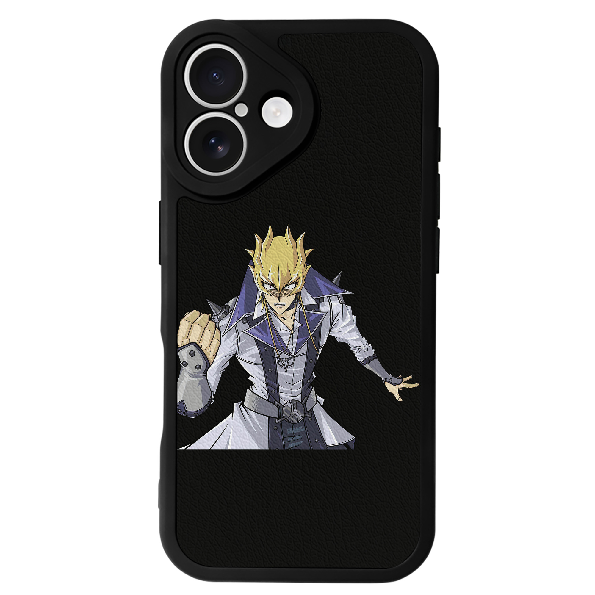 （画像用） 遊☆戯☆王 Yu-Gi-Oh! 【iPhone 16シリーズ対応】シリコンスマホケース（レザー調） 材質：シリコン